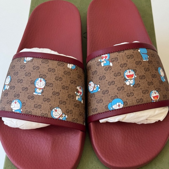 sz 11G - GUCCI Doraemon GG Monogram Supreme Slides Sandals main image 4